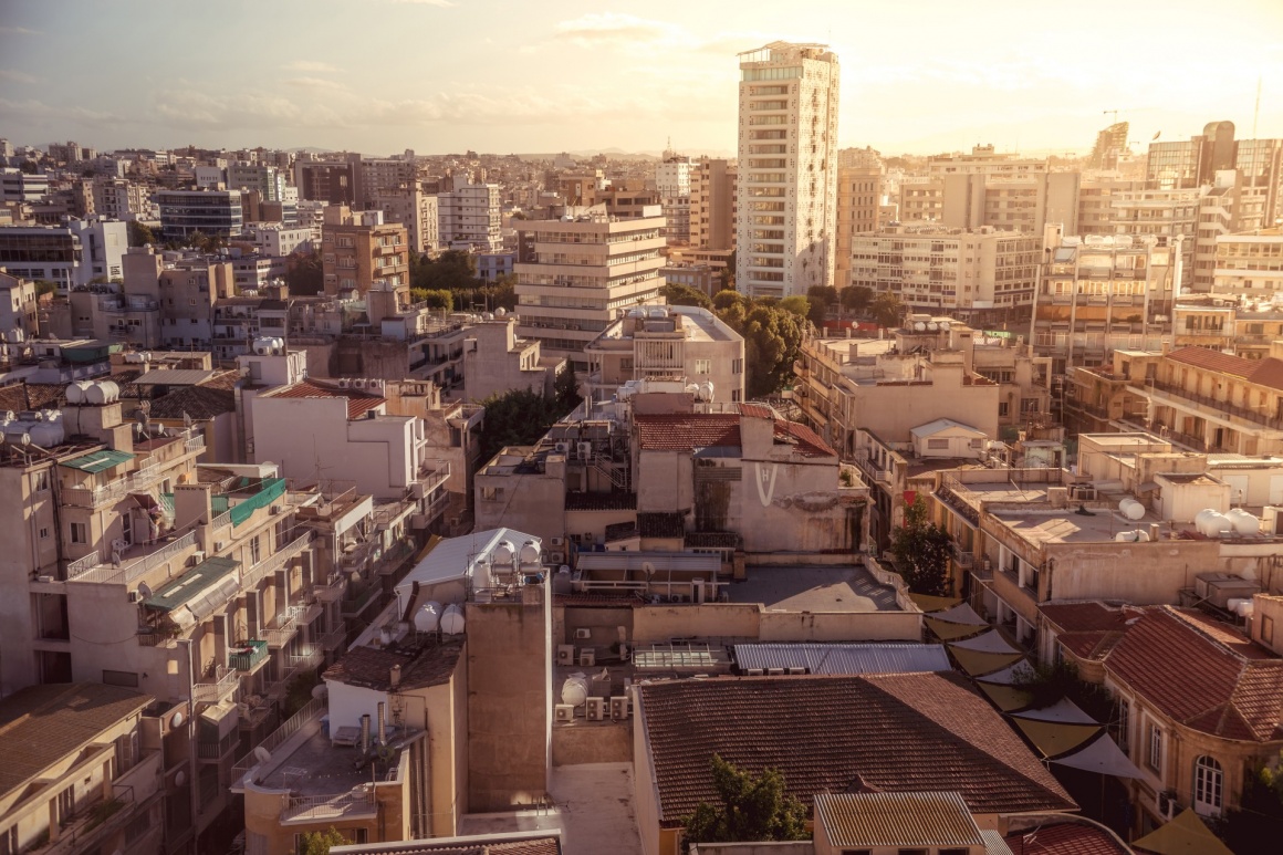 'Panorama view of southern part of Nicosia, capital and largest city on the island of Cyprus' - Cyprus